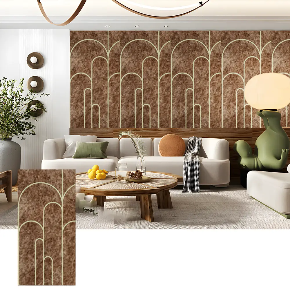 Pannelli murali acustici 3D in PET per interni decorativi Pannelli murali acustici 3D in PET per interni decorativi