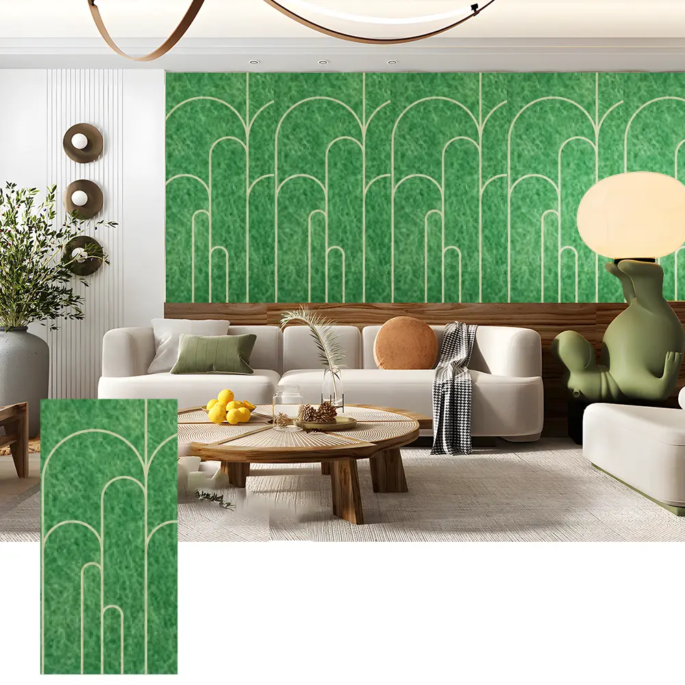 Pannelli murali acustici 3D in PET per interni decorativi
