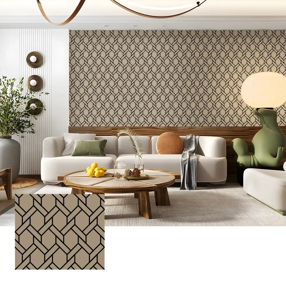 Pannelli murali acustici in legno impiallacciato per interni home theater