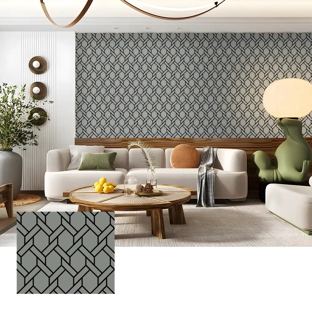 Pannelli murali acustici in legno impiallacciato per interni home theater