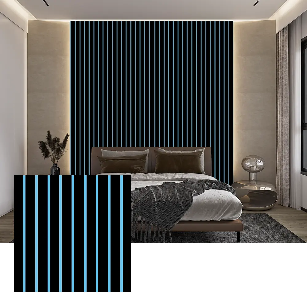 Pannelli acustici in PET colorati per la decorazione di pareti interne Pannelli acustici in PET colorati per la decorazione di pareti interne