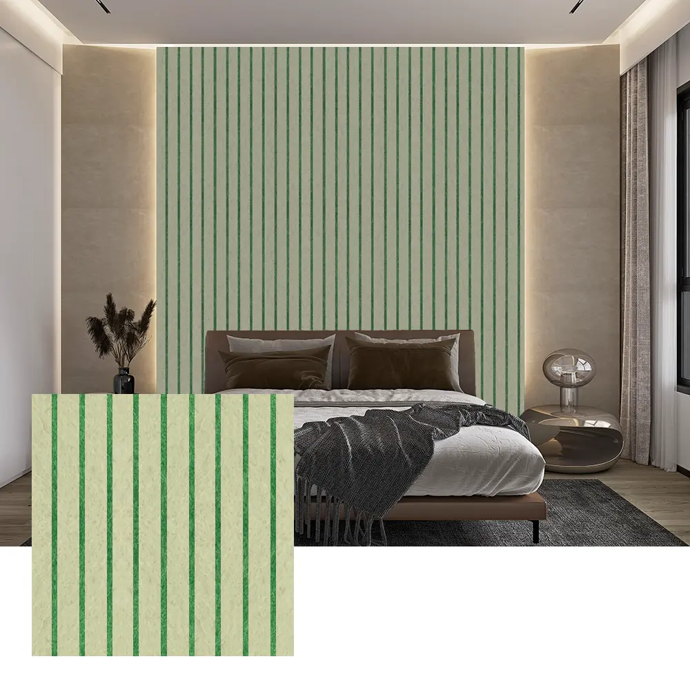 Pannelli acustici in PET colorati per la decorazione di pareti interne