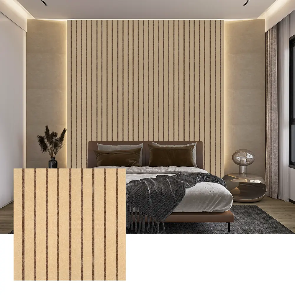 Pannelli acustici in PET colorati per la decorazione di pareti interne