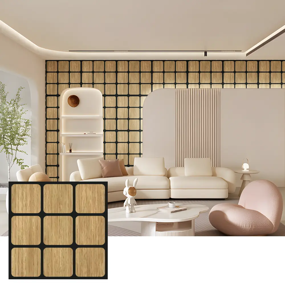 Pannelli acustici decorativi in legno per pareti interne