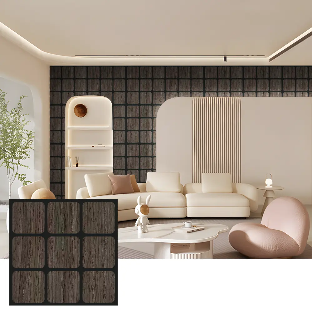 Pannelli acustici decorativi in legno per pareti interne