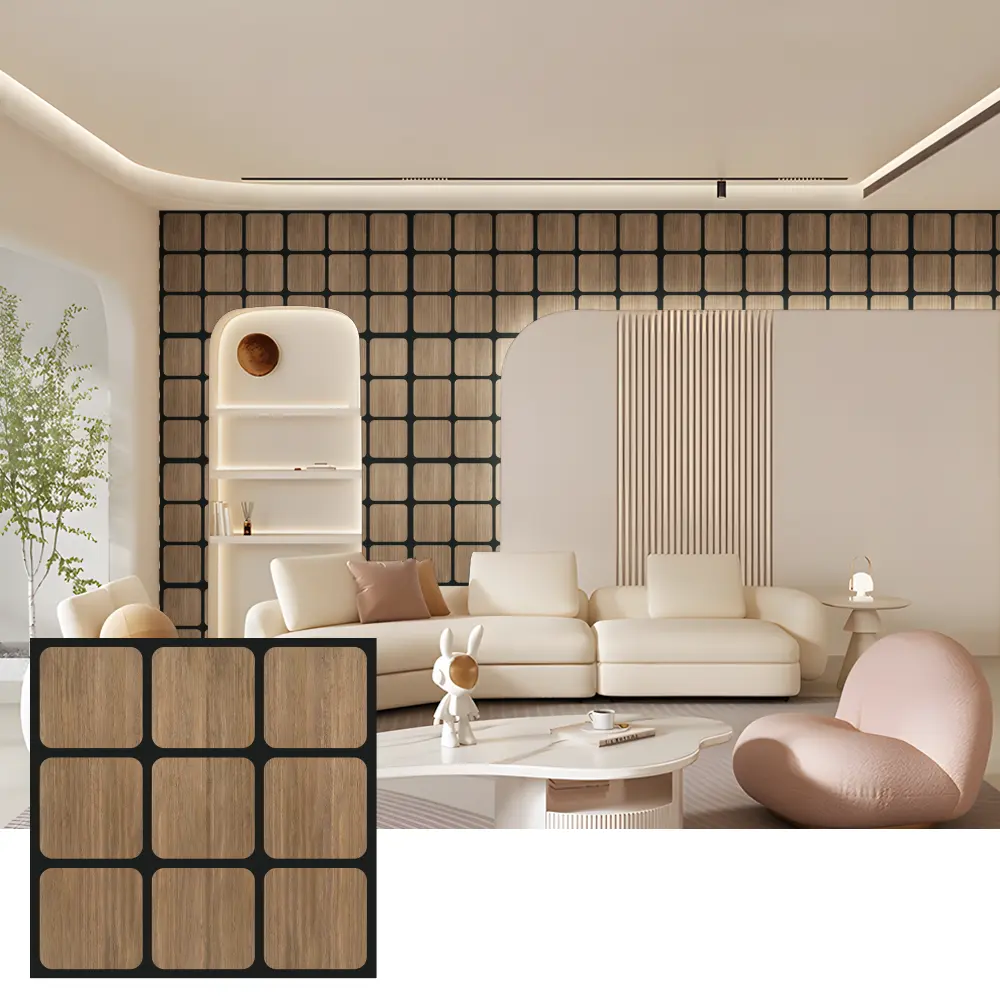 Pannelli acustici decorativi in legno per pareti interne