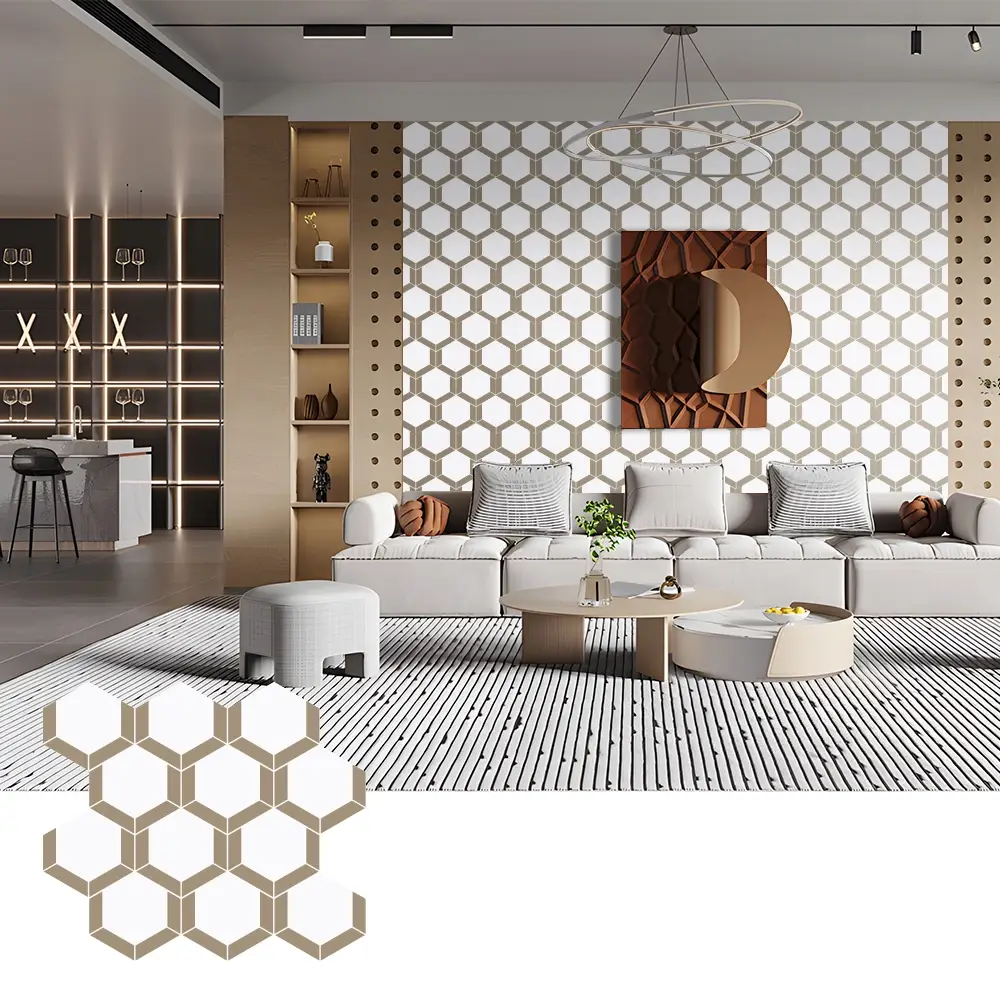 Pannelli acustici in feltro PET di facile installazione per la decorazione murale