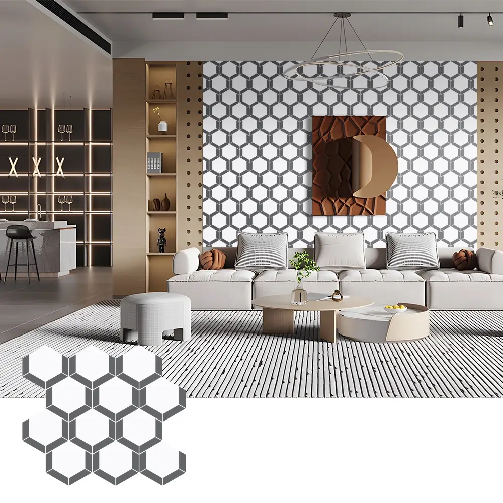 Pannelli acustici in feltro PET di facile installazione per la decorazione murale