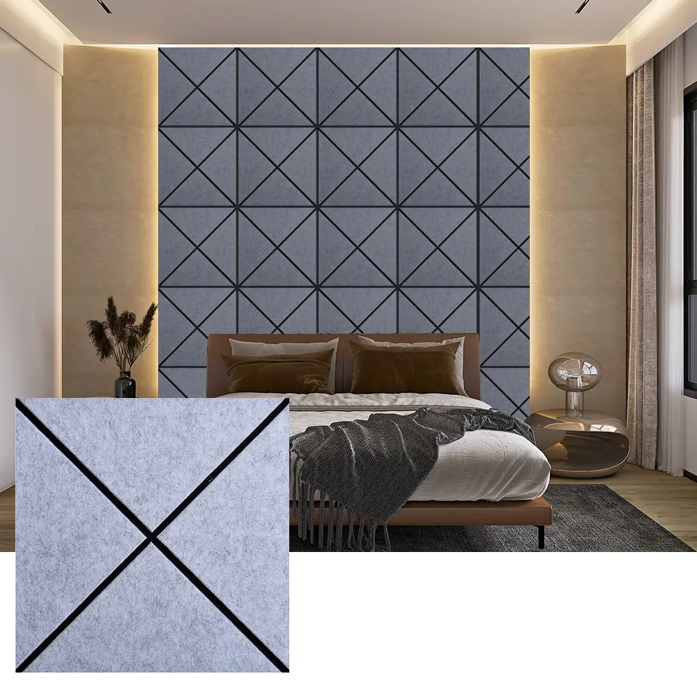 Pannelli acustici in feltro PET riciclato per uso interno