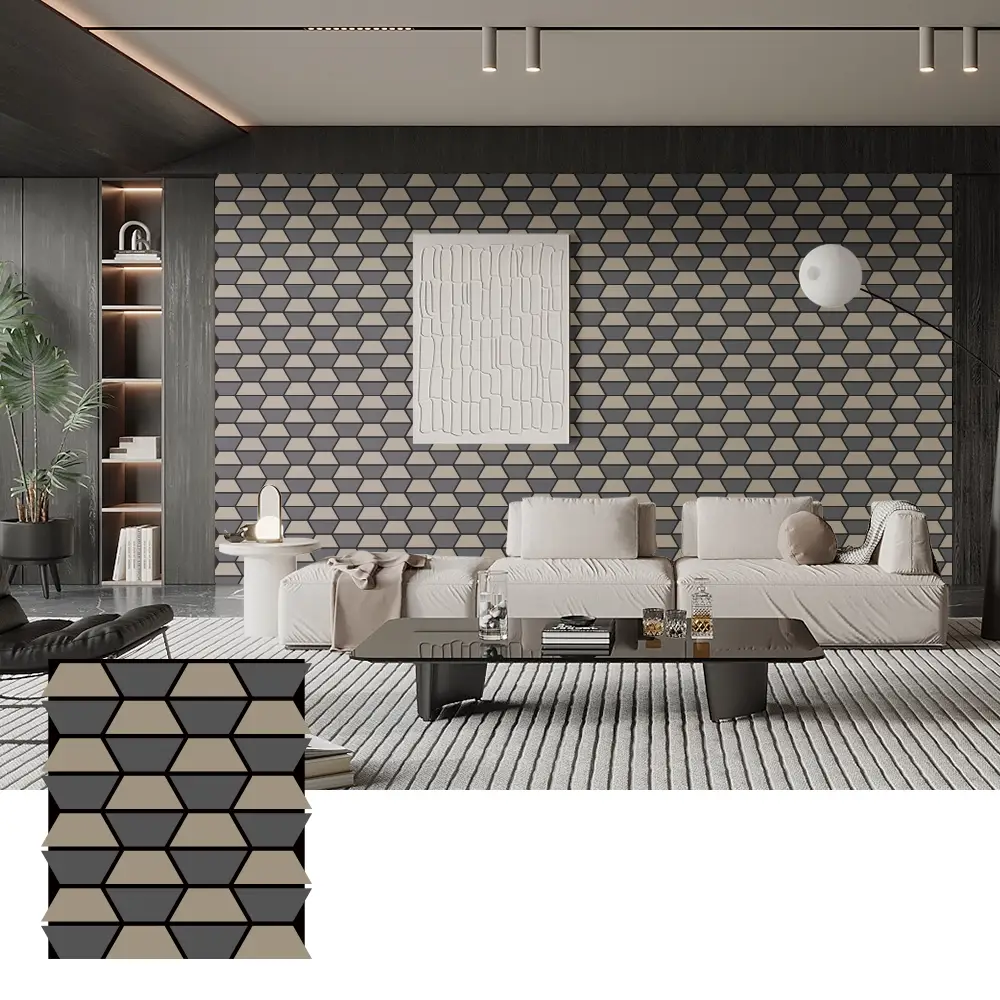 Pannelli acustici in legno autoadesivi per la decorazione murale
