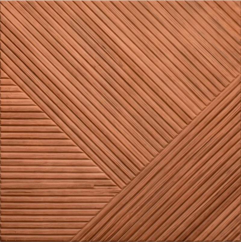 Pannello Chevron in teak PET scanalato con stampa UV 3D di Wonear