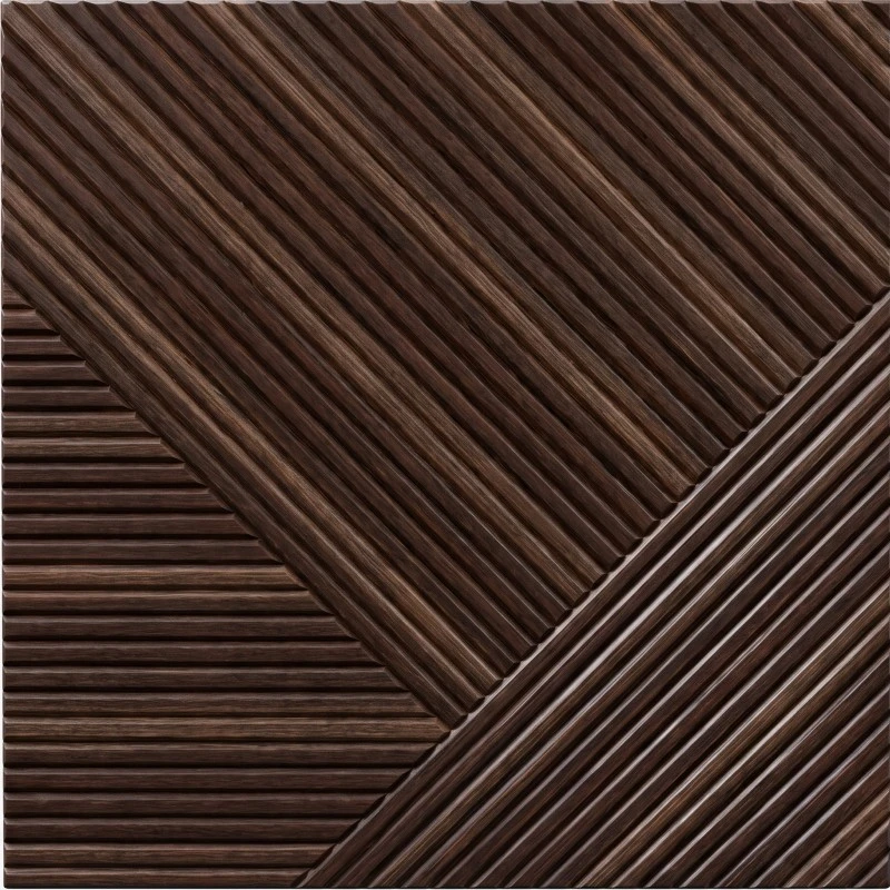 Pannello acustico in legno geometrico scuro per ufficio esecutivo Wonear Pannello acustico in legno geometrico scuro per ufficio esecutivo Wonear
