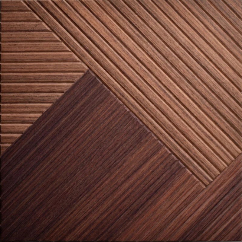 Pannello acustico in legno patchwork per showroom al dettaglio Wonear